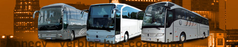 Transfert privé de Annecy à Verbier avec Autocar (Autobus)